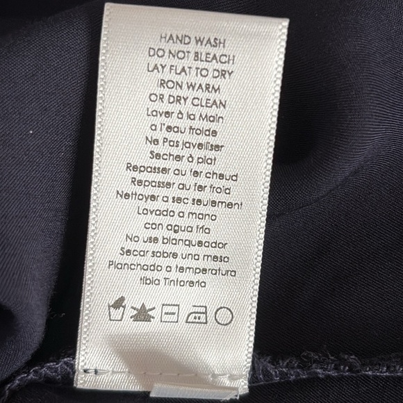 Nation LTD Short Sleeve Crew Neck Viscose Top in Deep Blue - Size Medium - Picture 6 of 6